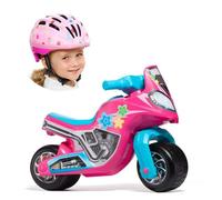 Moto à pousser Molto Cross Race Rose + Casque Rose