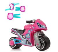 Moto à roulettes - MOLTO - Petite Moto Molto Cross Premium - Rose - 2 roues - Protections incluses