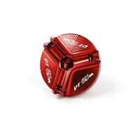 Moto Accessoires Bouchon De Remplissage D'huile Moteur CNC, Accessoires Mode pour Moto, Couvercle pour Y-AMAHA DT125R DT125RR DT125 R DT 125(Rosso)