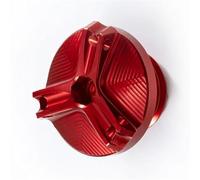 Moto Accessoires Bouchon De Remplissage D'huile Moteur en Aluminium, Accessoires CNC pour Moto, Couvercle pour Kawasaki Z900 Z 900 Z900RS Z900SE 2017 - 2025(Rosso)
