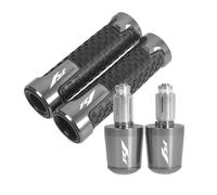 moto Accessoires Moto 7/8" 22 Mm, Poignées De Guidon, Embouts De Guidon Pour YZF R1 2013 2014 2015 2016 2017-2020 extrémité du manche(Grey)