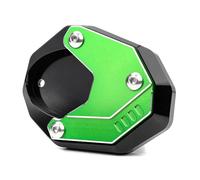 Moto Accessoires pour Kawasaki Versys650 Ninja 500 Ninja 400 Z400 Eliminator 500 2024 2025 Plaque Support Latérale Extension Béquille Moto en CNC Aluminium (Vert)
