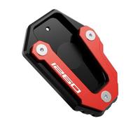 Moto Agrandir Pad Coussinet De Béquille Latérale Pour Moto Pour Ducati Pour Multistrada Pour Enduro 950 1100 1200 1260 S 1200GT Rallonge Latérale Extension De Béquille(Rouge 3)