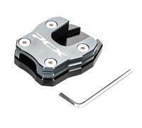 Moto Agrandir Pad Plaque De Support Pour Béquille Latérale Moto Pour YAMAHA Pour Forza NSS300 NSS350 TR300 GSX250R Rallonge Latérale Extension De Béquille(Titane 1)