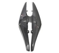 Moto Aileron Avant pour FZ6 FZ6-N FZ-6N FZ 6N FZ6N 2007-2009 Protection Carénage Latéral Supérieur Supérieur Selle Arrière Moto Gauche Et Droite Ailette De Spoiler De Moto(Carbon-Logo)