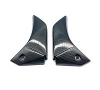 Moto Aileron Avant pour Kawasaki pour Versys650 pour Versys 650 2015-2021 Cache Latéral Radiateur Avant Pièces Gauche Et Droite Ailette De Spoiler De Moto(Carbon Fiber Look)