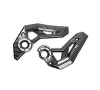 Moto Aileron Avant pour Kawasaki pour Z650 Ninja650 Z Ninja 650 2017-2023 Cache Latéral Moteur Panneau Cadre Garniture Carénage Ailette De Spoiler De Moto(A-Carbon Fiber Look)