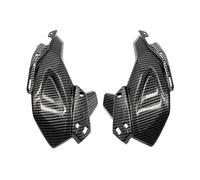 Moto Aileron Avant pour Kawasaki Z 900 pour Z900 Z-900 2017 2018 2019 Pièces Détachées Moto Cache Avant Latéral Carénage Phare Ailette De Spoiler De Moto(Carbon Look-1 Set)