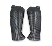 Moto Aileron Avant pour YZF R1 pour YZF-r1 R1 YZFR1 2009-2014 Carénage Latéral Supérieur Avant en Peinte avec Cache Refroidisseur D'admission d'air Ailette De Spoiler De Moto(C-Carbon Look)