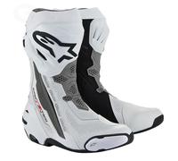 Alpinestars Supertech R Vented Bottes de moto, gris-blanc, taille 47 pour homme