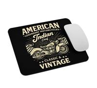Moto Américaine Classique Vintage, Née en 1962 Tapis De Souris Petit Mouse Pad Bords Cousus Mousepad pour Bureau Jeu Ordinateur 25X30Cm