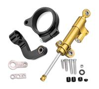 moto amortisseur guidon Compatible Avec R1200GS Pour LC 2013-2016 Amortisseur De Direction Pour Moto Stabilisateur Support De Montage Universel Accessoires Réglables(Yellow)