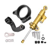 moto amortisseur guidon Compatible Avec R1200GS Pour LC 2013-2016 Amortisseur De Direction Pour Moto Stabilisateur Support De Montage Réglable Accessoires Universels(Yellow)