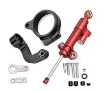 moto amortisseur guidon Compatible Avec R1200GS Pour LC 2013-2016 Amortisseur De Direction Pour Moto Stabilisateur Support De Montage Réglable Accessoires Universels(Red)