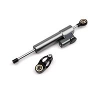 moto amortisseur guidon Compatible Avec Yamaha Pour MT09 Pour FZ09 2013-2020 Pour Pcx160 Pour Suzuki Amortisseur De Direction Stabilisateur De Moto Support Fixation Universel(Gray)
