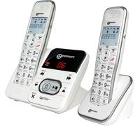 MOTO-Amplidect 295 Duo - Téléphone Amplifié Sans Fil Et Son Combiné Additionnel Avec Répondeur, Sonnerie Puissante Et Grosses Touches Pour Séniors - Perte Auditive Faible Ou Moyenne - Version Fr