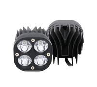 Moto antibrouillard Phare De Travail À LED De 3 Pouces, Projecteur 4x4, Feu Antibrouillard Carré 40 W pour Accessoires De Moto, Phares Et Projecteurs
