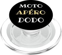 Moto apero Dodo Humour Motard Homme Biker Humoristique PopSockets PopGrip pour MagSafe