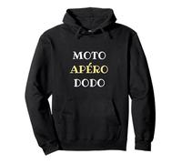 Moto apero Dodo Humour Motard Homme Biker Humoristique Sweat à Capuche