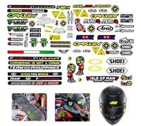 Moto Autocollants Lot de 90 Autocollants pour Moto, Motocross, Scooter Vinyle Autocollant Motocross Graphiques Vélo Ordinateur Scooter Kit Modèle Faire Vinyle Brillant