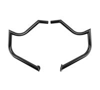 Moto Autoroute Moteur Garde pour Touring Road King pour Street Glide 1997-2008 Protection Moteur Pare-Chocs pour Autoroute Barre Protection Avant Chromée Barre de Protection(Black)