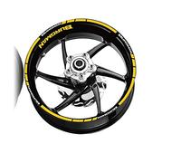 Moto Avant Arrière Jante Roue Autocollant Réfléchissant Pneu Décalcomanies Décoratives Kit Ensemble pour Burgman Burgman 125 400 650