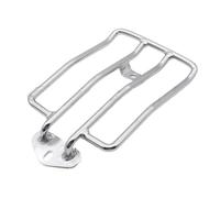 Moto Bagages Supports Pour XL Sportster Pour Iron 48 883 XL1200 2004-2019 Siège Arrière Solo Moto Garde-boue Arrière Porte-bagages Noir Chromé(Argent)