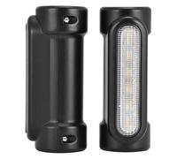 Moto Barres Protection Clignotants LED pour Motos Touring Sportster Softail Chopper, Feux De Conduite, Protection Moteur 1,25" Moto Crash Bars Pare-Choc(Le Noir)