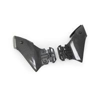 Moto Becquet Avant pour Kawasaki pour Ninja 500 400 pour Ninja 500 pour Ninja 400 Kit D'aileron Latéral De Moto Carénage Rétroviseur Aile Fixe Spoiler Carénage(Bright Black)