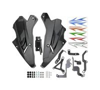 Moto Becquet Avant pour Kawasaki Z 900 Z900 2017-2024 Protection Inférieure du Moteur Couvercle De Protection du Châssis Spoiler Carénage(Carbon Fiber 20-24)