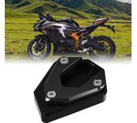 Moto Béquille Côté Béquille Plaque Tampon Pied Côté Support Noir