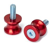 Moto Bequille Diabolos Coloré M12 Chrome Accessoires Garage Reparation Rouge