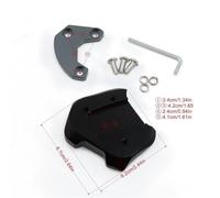 Moto BéQuille LatéRale, LatéRale De Moto Utilisation adaptée pour Rebel CMX300 CMX500 CMX 300 500 CMX 500 Moto Kickstand Extension Pied Pied Sous-support Support Plaque de plaque de support(Titanium C