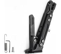 Moto Béquille Latérale pour Yamaha BT 1100 Bulldog 2002-2006, Béquille Trépied Réglable Support Moto avec Socle À Ressort Pied Support Accessoires,Black