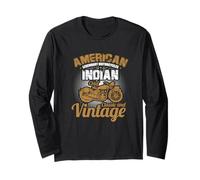 Moto Biker American Legendary Motocycles Indian Chief Manche Longue