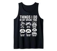 Moto Biker Things I Do in My Spare Time Dirt Bike Débardeur