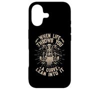 Moto Biker When Life Throws You A Curve Lean Into It Coque pour iPhone 17