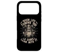 Moto Biker When Life Throws You A Curve Lean Into It Coque pour iPhone 17 Pro Max