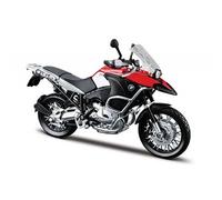 Moto BMW R1200GS Modèle Réduit à l'Echelle 1/12 Rouge / Noir