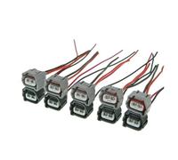 Moto Bobine Allumage Connecteur de bobine d'allumage à 2 broches, avec faisceau de câbles, Convient pour Hyundai Accent 1,6 l, Convient pour Toyota Kia Allumages Moto(5 SET)