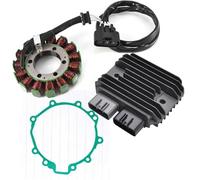 Moto Bobine Stator Pour Kawasaki Pour Ninja ZX-6R ZX 6R ZX6R 2009-2011 2012 2013 2014 Régulateur De Tension Redresseur+Bobine De Stator Avec Joint Stator D'allumage