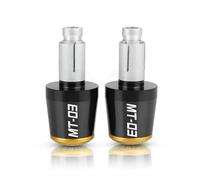 moto Bouchons De Bouchon De Guidon De Moto, Capuchon D'extrémité De Barre De Poignée Coulissante Pour MT03 2005-2022 2021 2020 MT-03 2019 2018 2017 2016 extrémité du manche(Black-Gold)