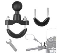 Moto Boule Support Telephone U-Boulons - Adaptateur Bille Base Compatible de Téléphone pour Vélo et Rotule Mount avec Supports Ram Portable Vélo, VTT 1 Pc, Aluminium 1"