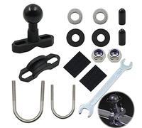 Moto Boule Support Telephone U-Boulons - Adaptateur Bille Base Compatible de Téléphone pour Vélo et Rotule Mount avec Supports Ram Portable Vélo, VTT 1 Pc, Aluminium 1" (1)