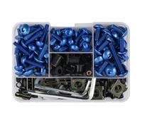 Moto Boulon Ecrou Compatible avec Aprilia pour RSV4 RF Le 2016 pour RSV4 RR 2016-2020 Vis De Moto Capots Vis De Carrosserie De Moto Kit De Boulons De Carénage(Blue)