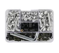 Moto Boulon Ecrou Compatible avec Aprilia pour Tuono pour V4 1100 pour Factory pour Summit Attack 2019 Boulons Borne Batterie Moto Vis De Carrosserie Kit De Boulons De Carénage(Silver)