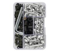 Moto Boulon Ecrou Compatible avec Aprilia pour Tuono pour V4 1100 RR ABS 2015-2020 Vis De Fixation De Carénage Moto Vis Carrosserie Moto Kit De Boulons De Carénage(Silver)