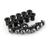 Moto Boulon Ecrou Compatible avec Ducati 748916996 Kits Boulons Pare-Brise Moto Vis Pare-Brise Ensemble en Aluminium M4 * 16 10 Pièces Carénage Vis Motoforti pour Boulon(Titanium)