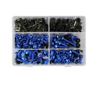Moto Boulon Ecrou Compatible avec Ducati M5 M6 Pièces Générales Boulons Moto Vis Écrous Pièces Automobiles 253 Pièces Kit Boulons De Carénage De Moto(Blue)