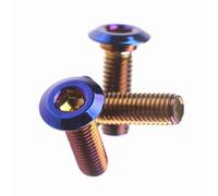 Moto Boulon Ecrou Compatible avec M8 X 25 Mm Pièces Générales Disque De Frein Rotor Vis Boulons en Acier Inoxydable Titane Brûlé Universel.